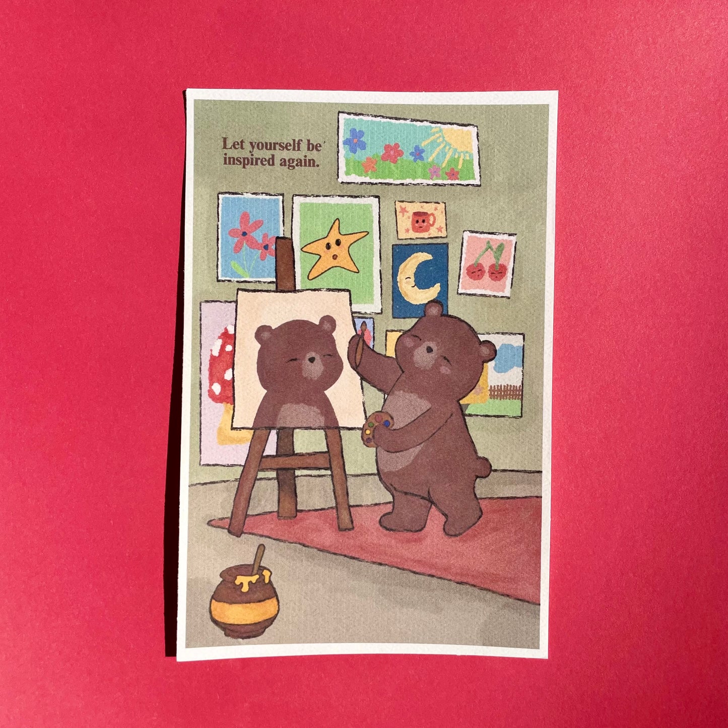 Let yourself be inspired bear print
