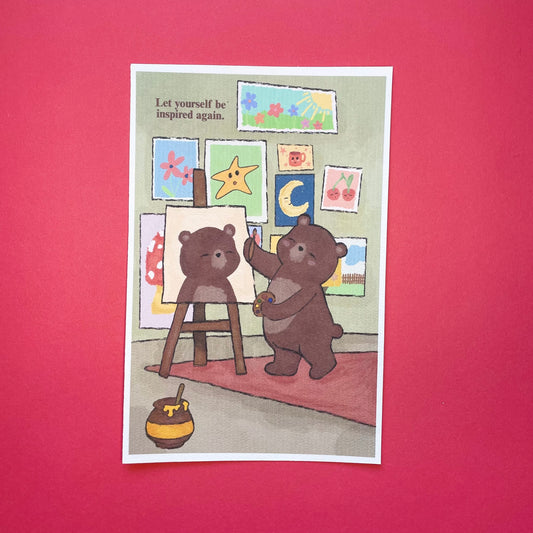 Let yourself be inspired bear print