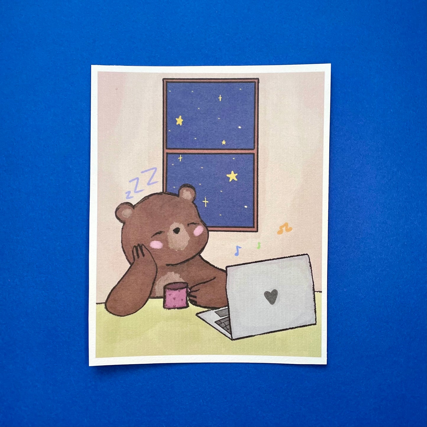 Sleepy bear print