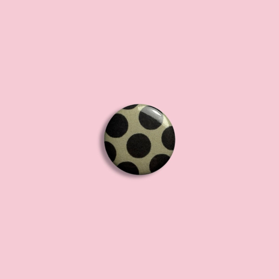 Funky polka dot small badge
