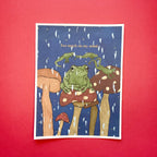 Too much on my mind frog print