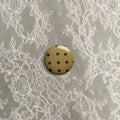 Yellow polka dot small badge