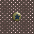 Yellow and blue star small badge