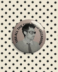 Pink Harry styles graphic big badge