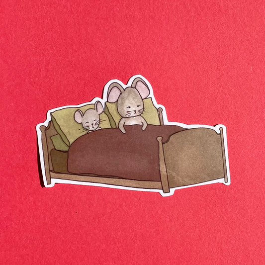 Little mouse house sticker