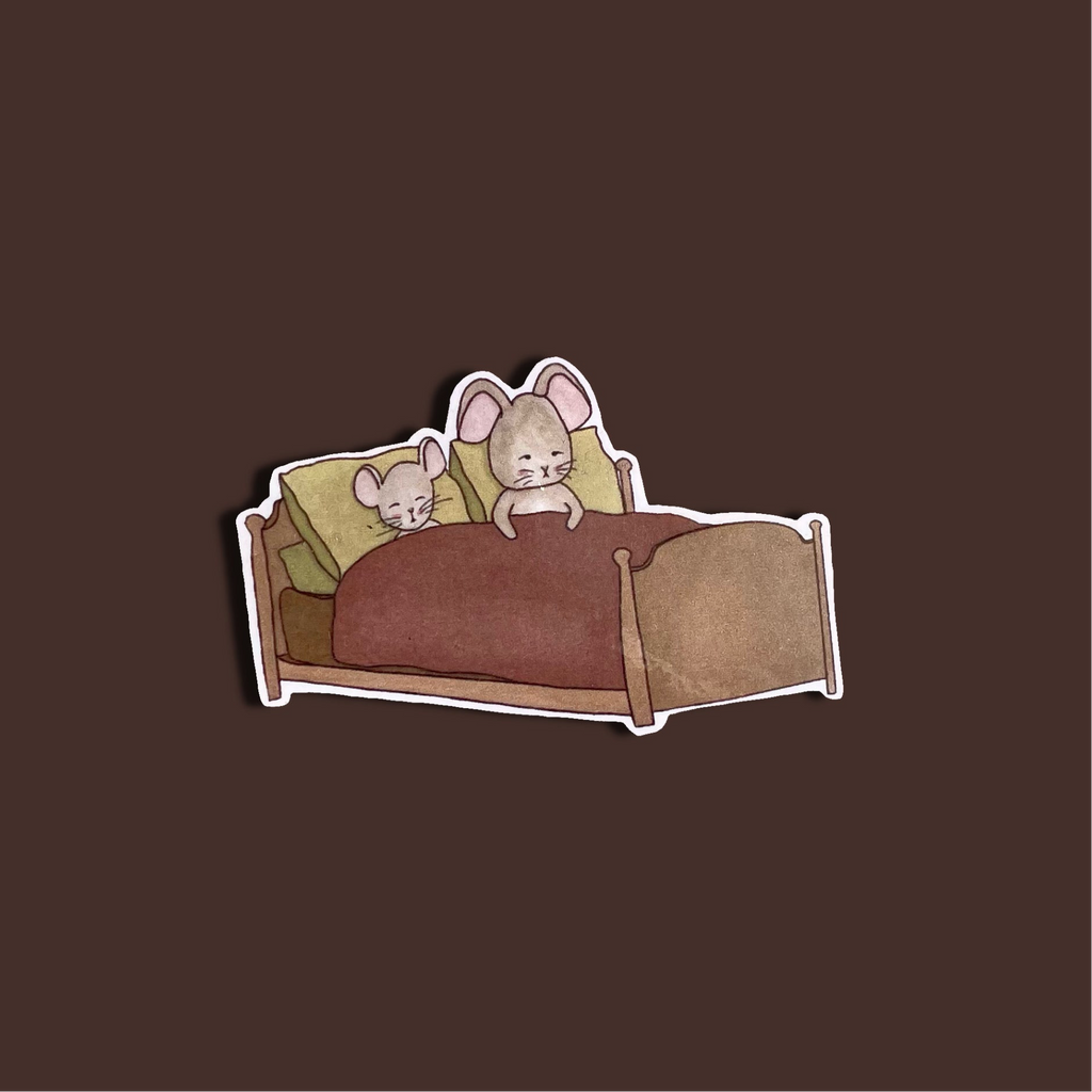Little mouse house sticker