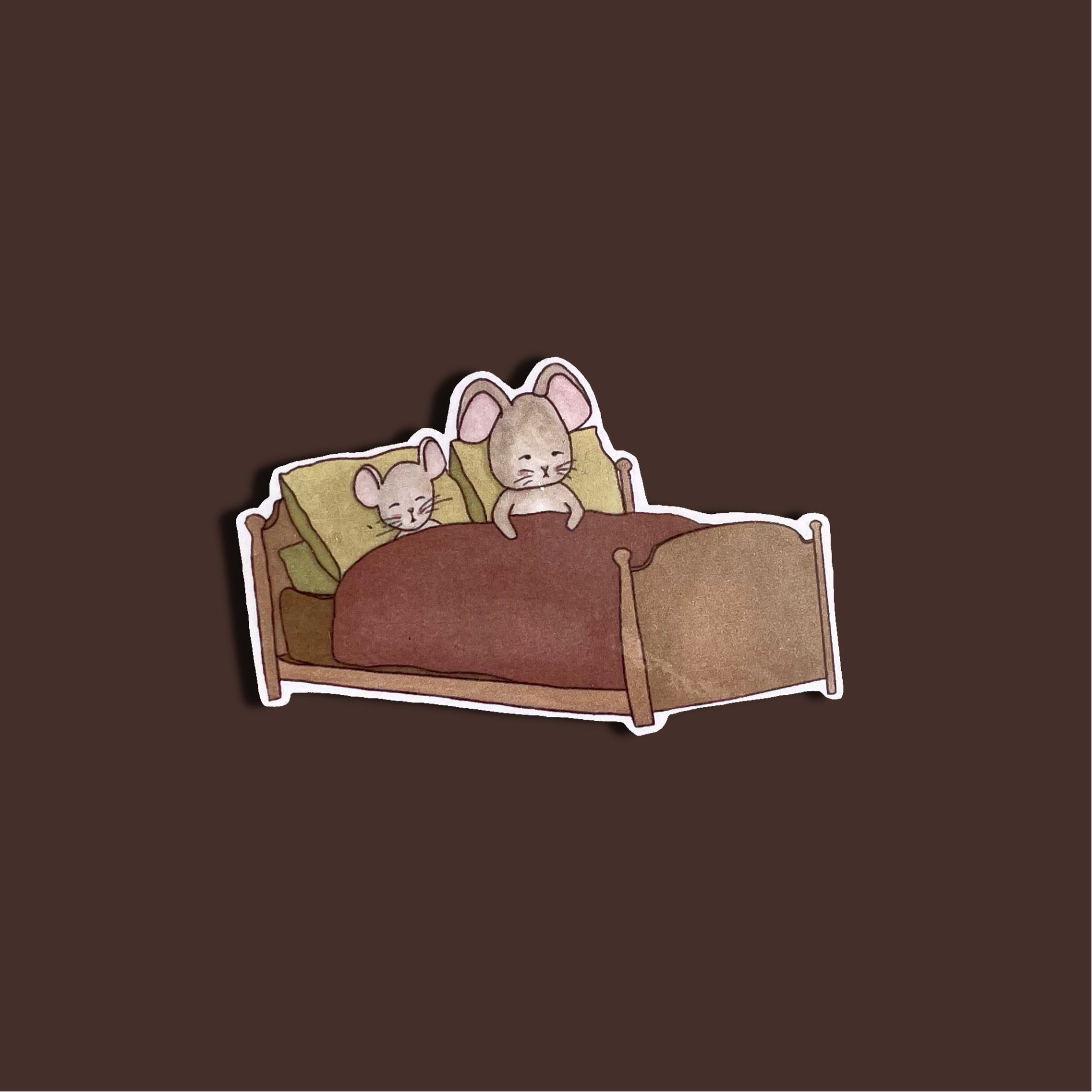 Little mouse house sticker