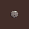 Pink polka dot small badge