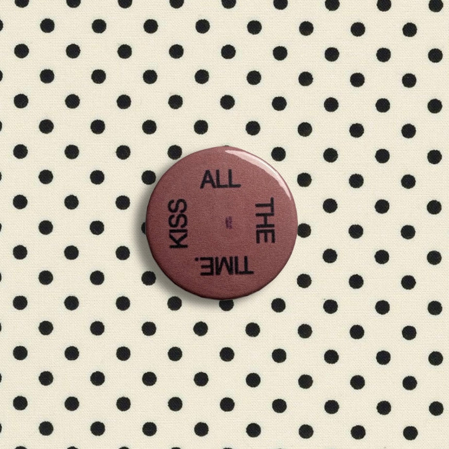 Kiss all the time medium badge