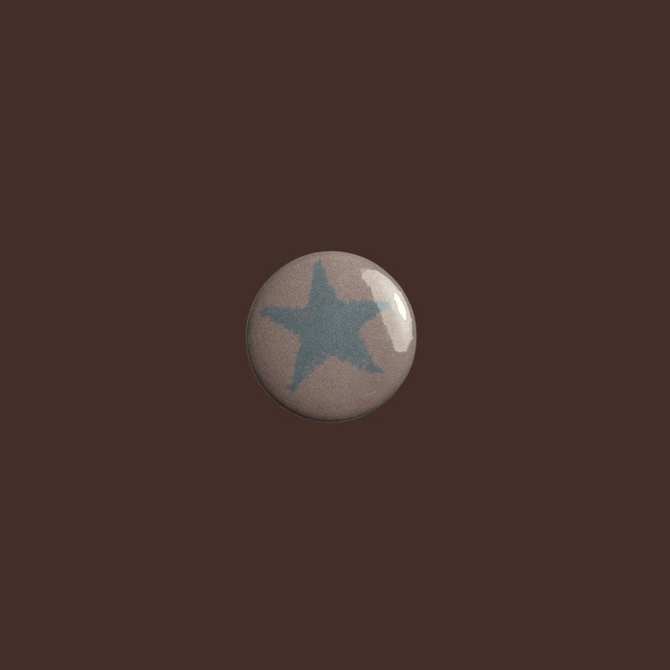 Pink and blue star small badge
