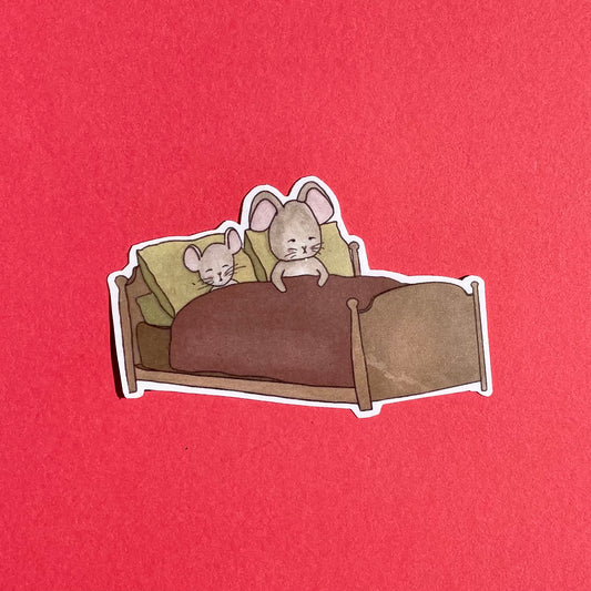 Little mouse house sticker