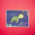 Go with the flow turtle print