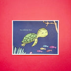Go with the flow turtle print