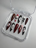 8-ball stiletto nails