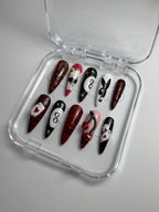 8-ball stiletto nails