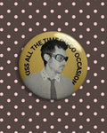 Yellow harry styles graphic big badge