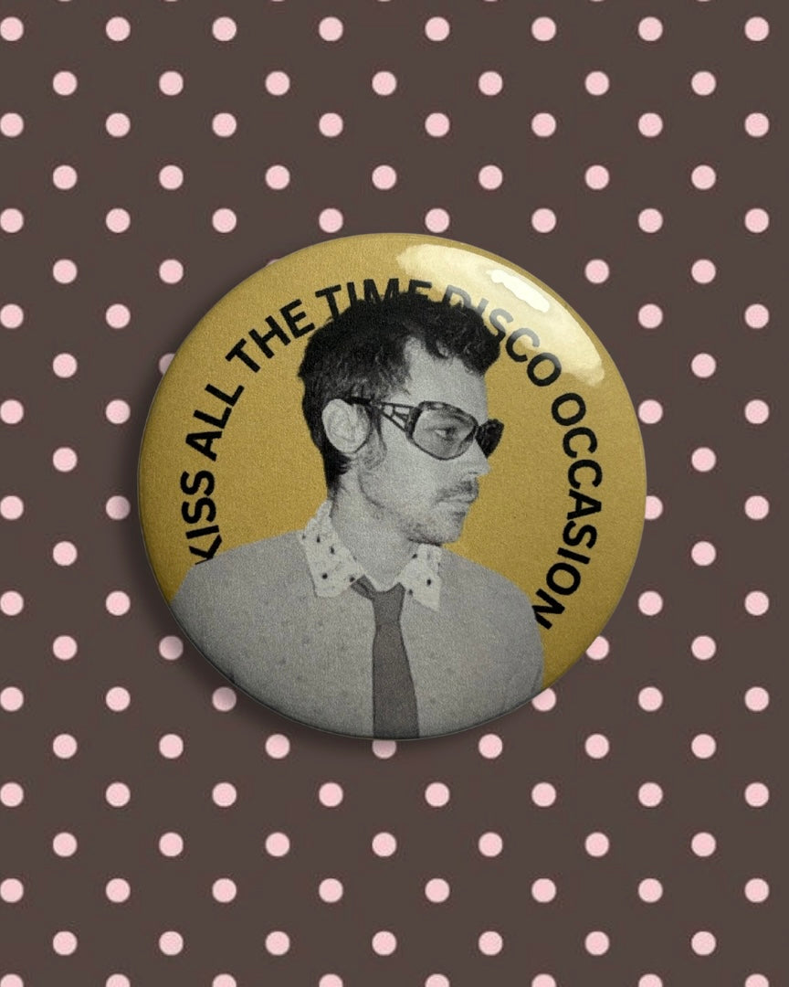 Yellow harry styles graphic big badge