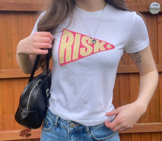 Risk baby tee